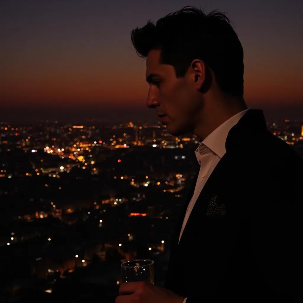 Unspoken Longing in the Velvet Darkness