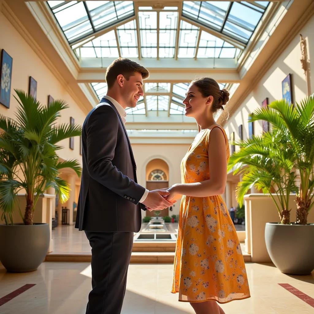 A Dance of Discovery in the Atrium
