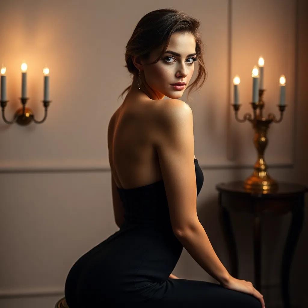 Sophia's Elegant Dance of Desire Unfolds
