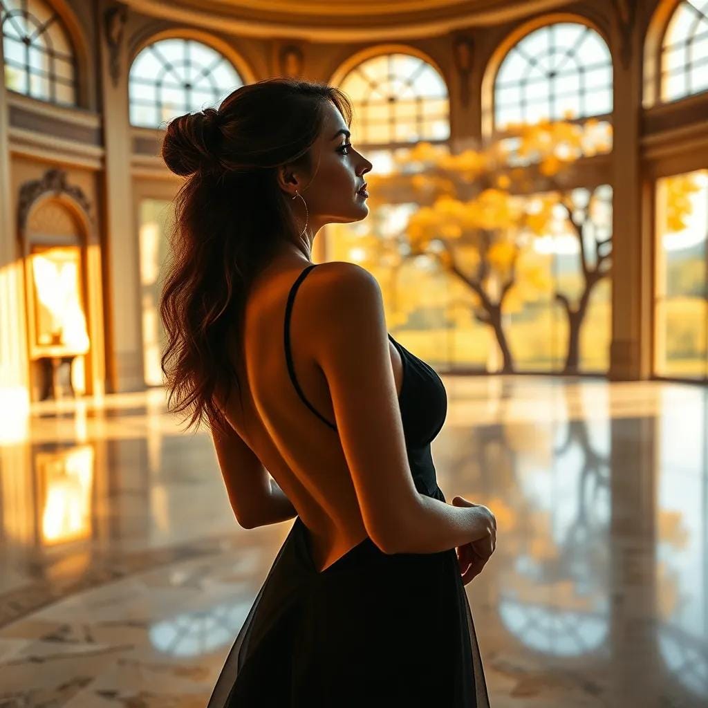 Seduction in the Tuscan Villa's Golden Glow
