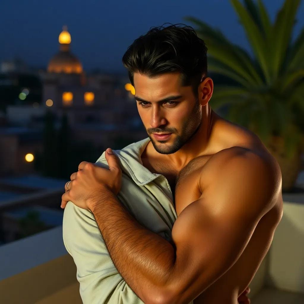 Passion Ignites in a Moroccan Midnight Embrace