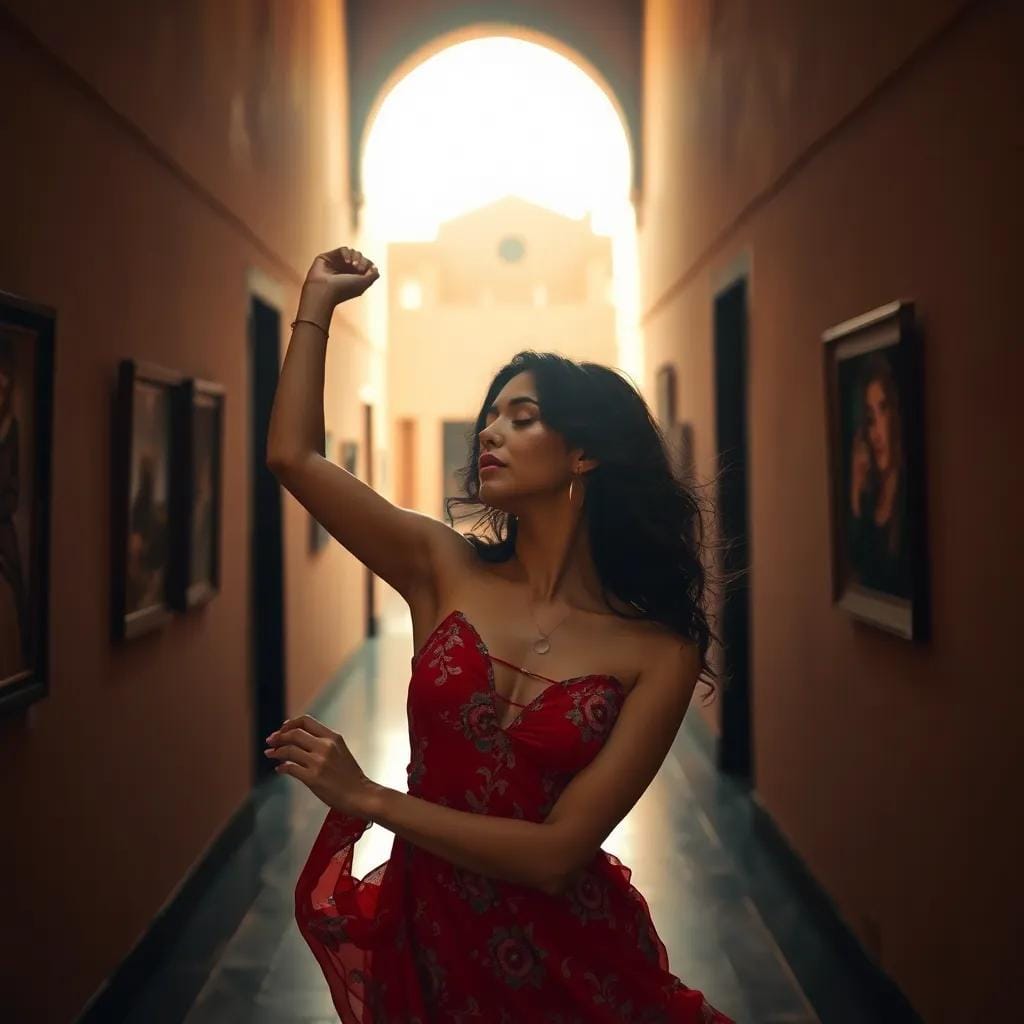 Sophia's Dance Under Marrakech's Blazing Sun