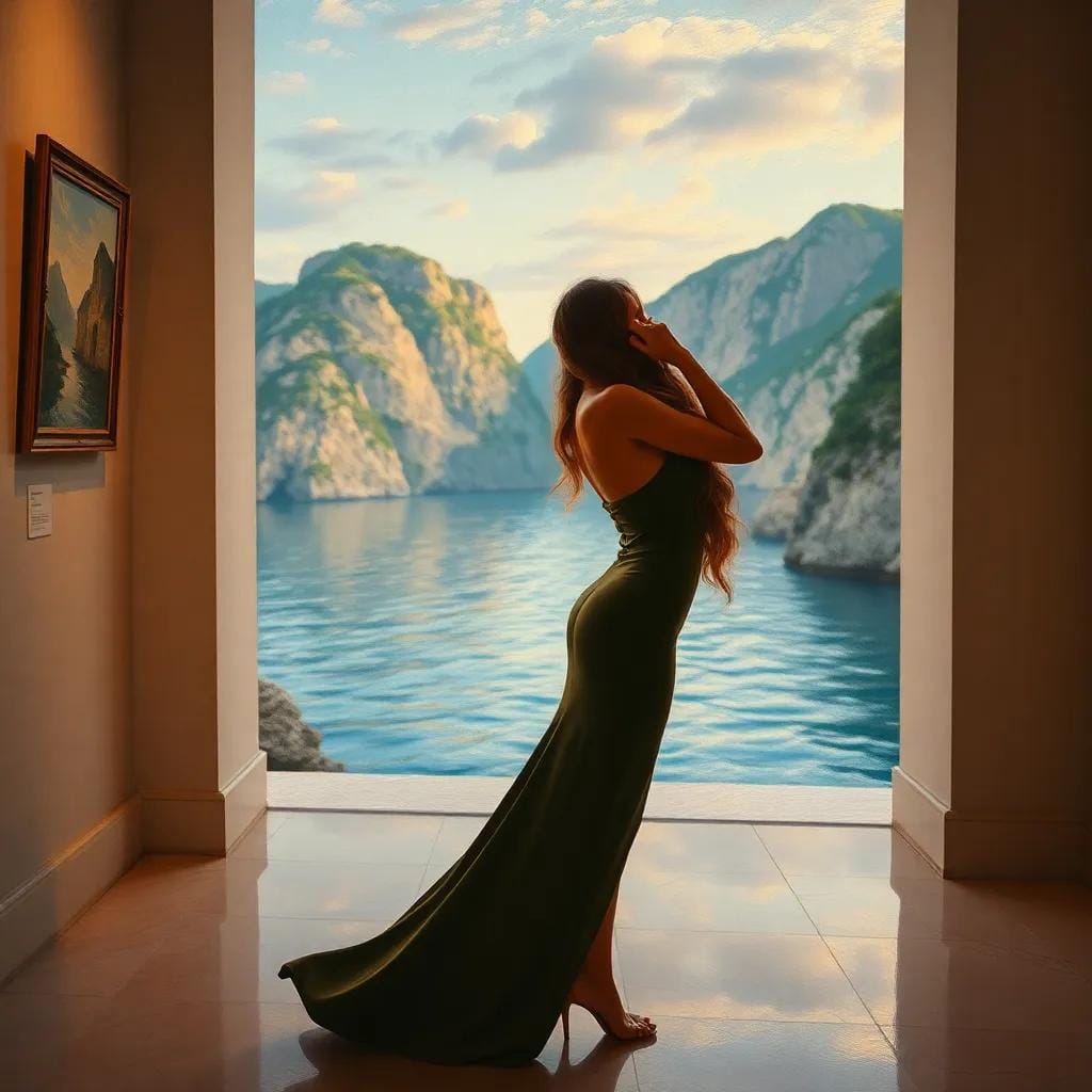 Alessia's Serene Form on the Amalfi Coast