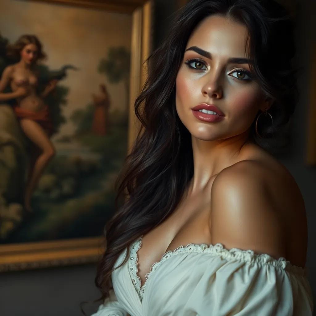 Sophia's Canvas of Eternal Desire Unfolds