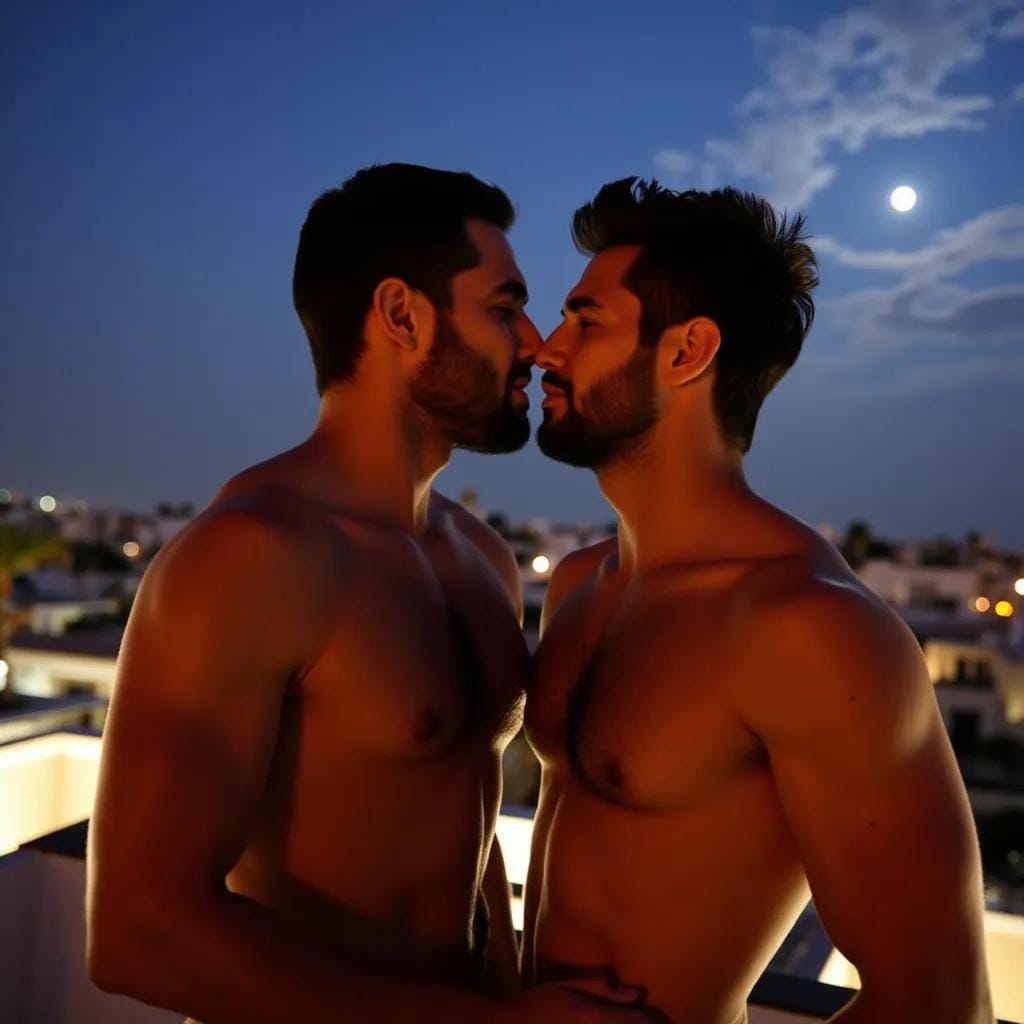 Moonlit Seduction on Marrakech's Ancient Rooftop