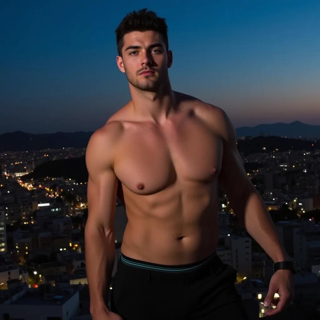 Midnight on the Rooftop of Desire Unfolds