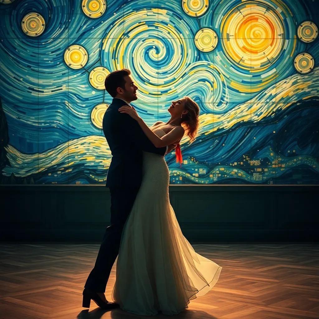 Marco's Passionate Waltz Under the Starry Night
