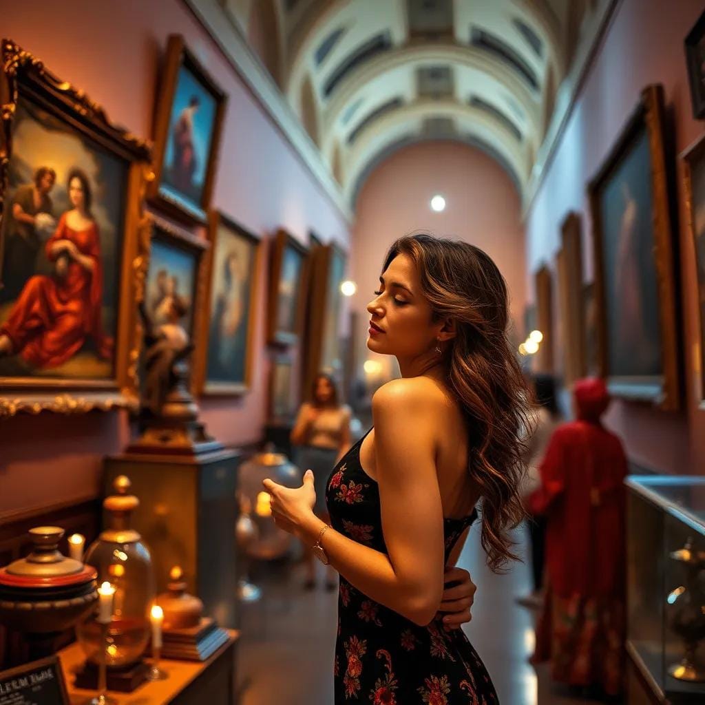 Sensual Beauty in the Tunisian Souk's Heart