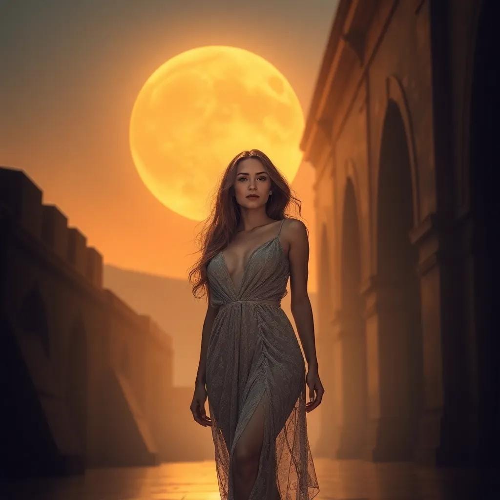 Under the Desert Moon's Seductive Glow