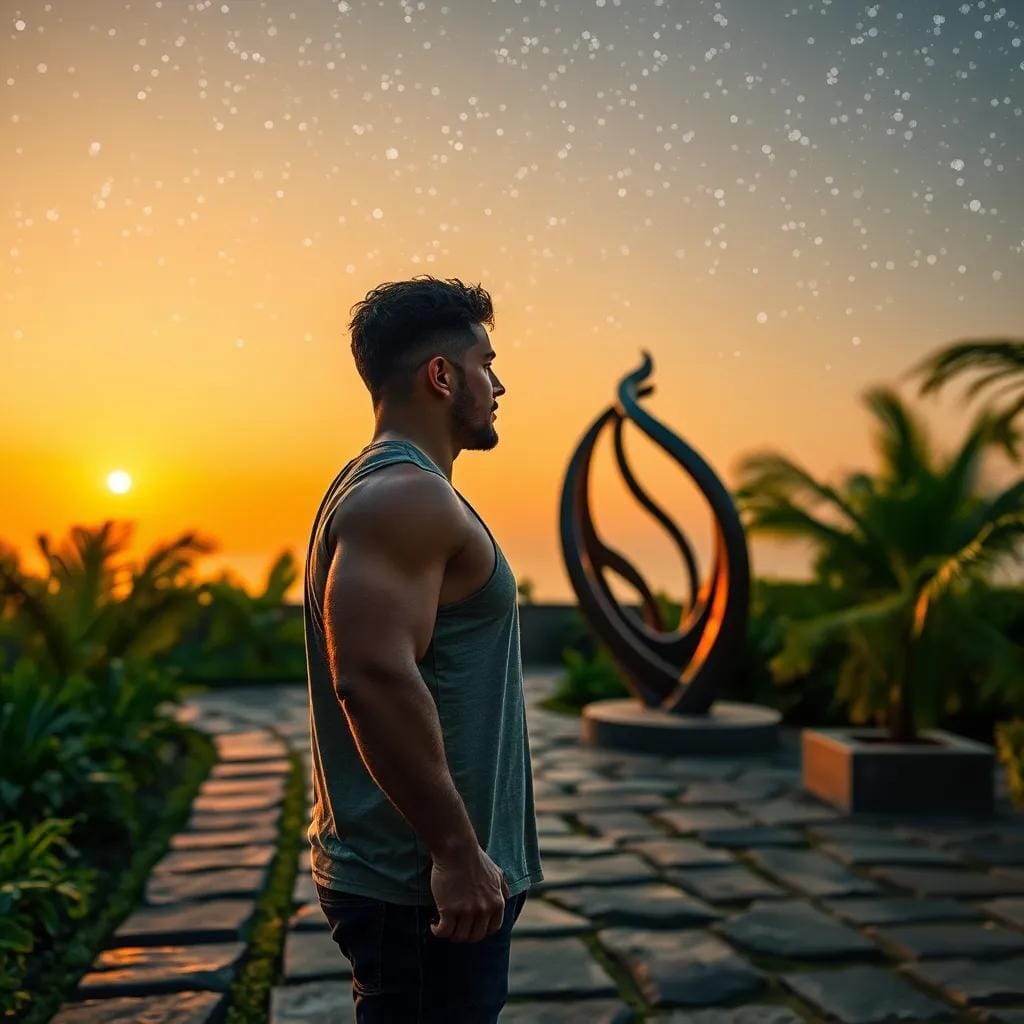 Passionate Encounter Under Starry Maldivian Skies