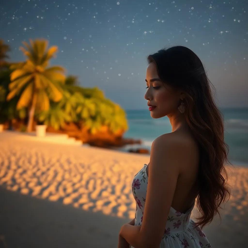 Thai Beachside Affair Under Starry Skies