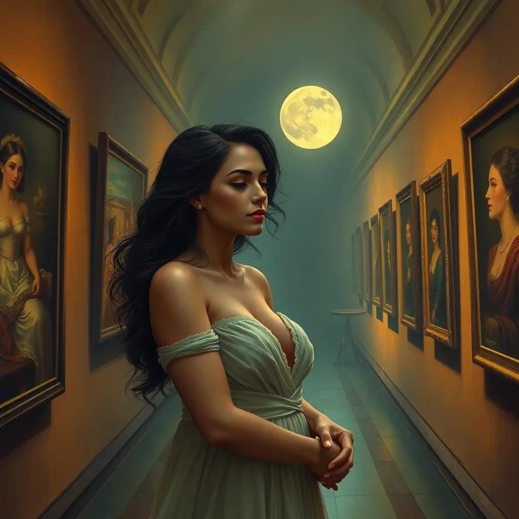 Leila's Moonlit Serenade of Desire