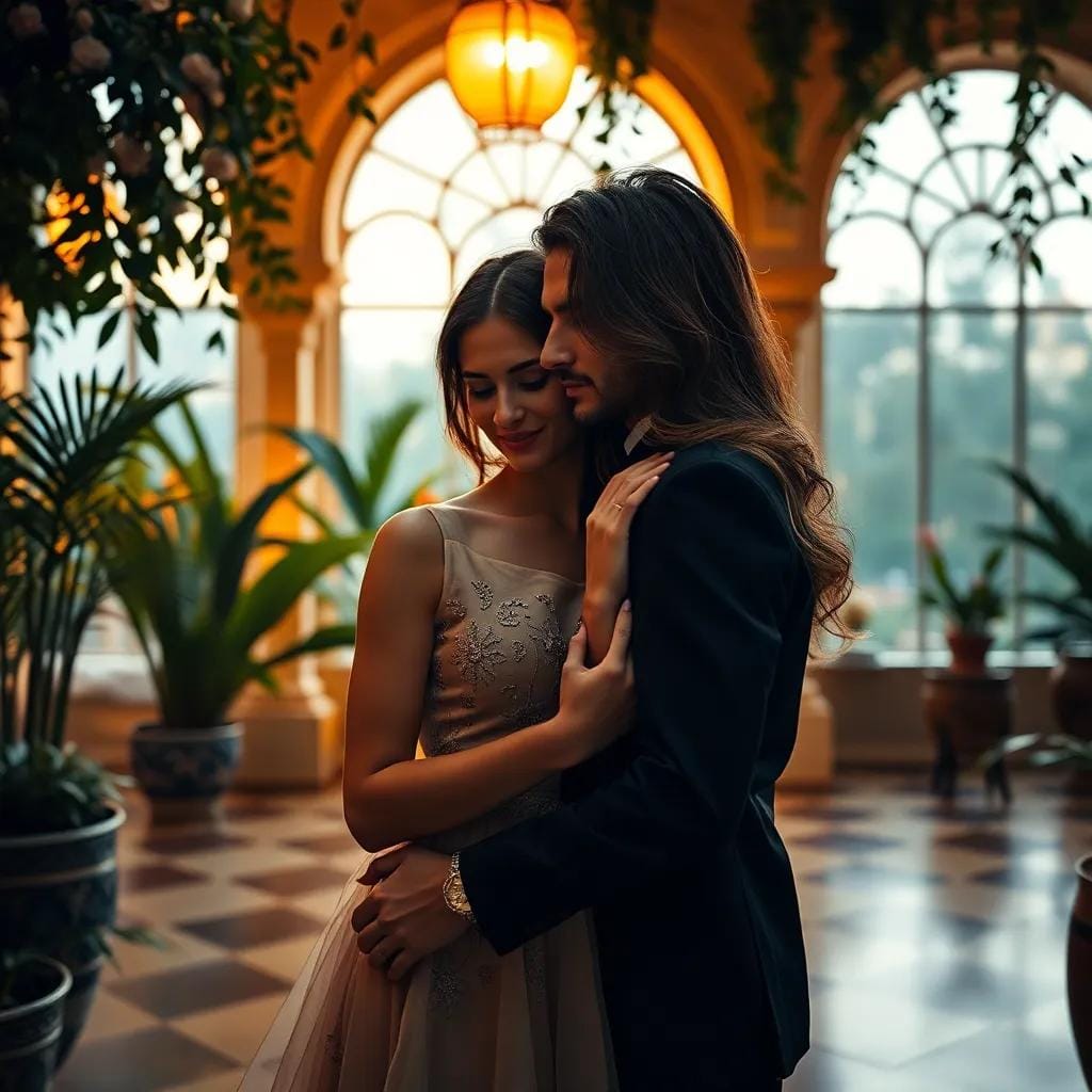 Love Born in the Moonlit Moroccan Garden