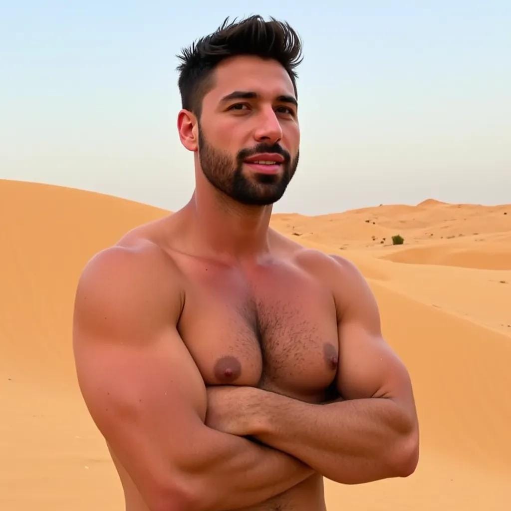 Kael's Captivation by the Desert's Golden Beauty