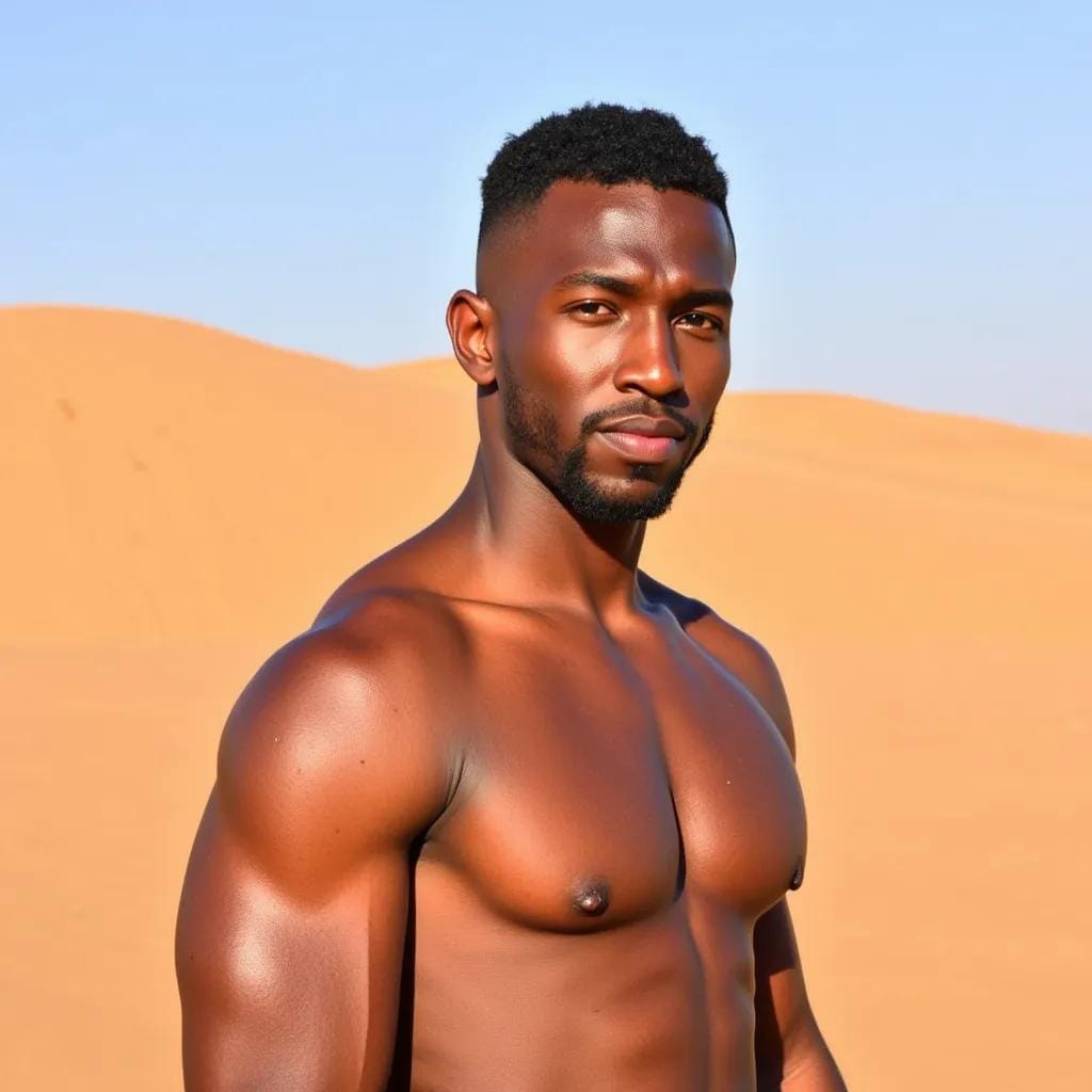 Desert Oasis of Unbridled Masculine Desire Unfolds