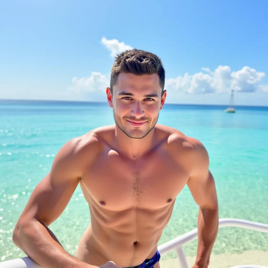 Captured by the Island's Rugged Stranger