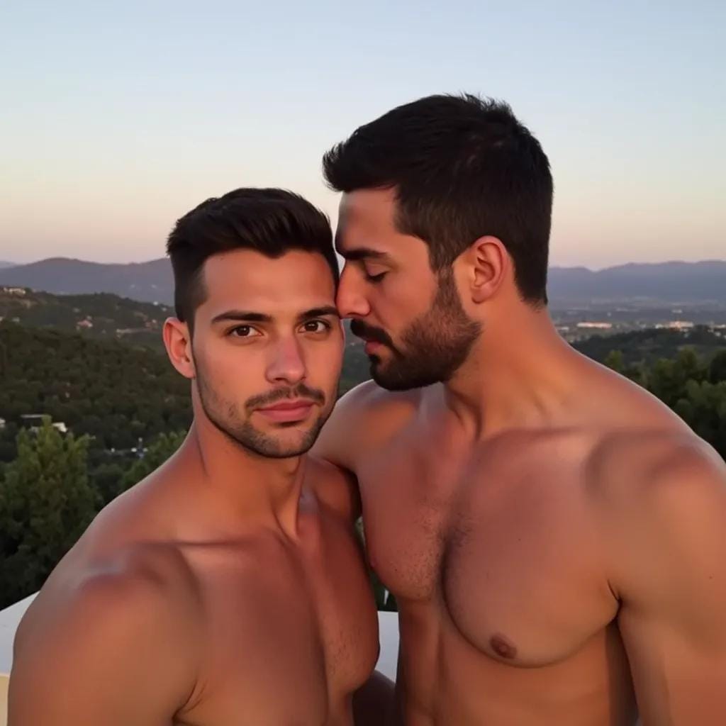 Desire Ignites on a Tuscan Rooftop Night