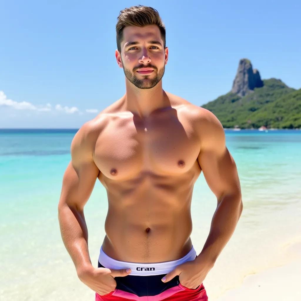 Sun-Kissed Passion Ignites on Bora Bora Beach